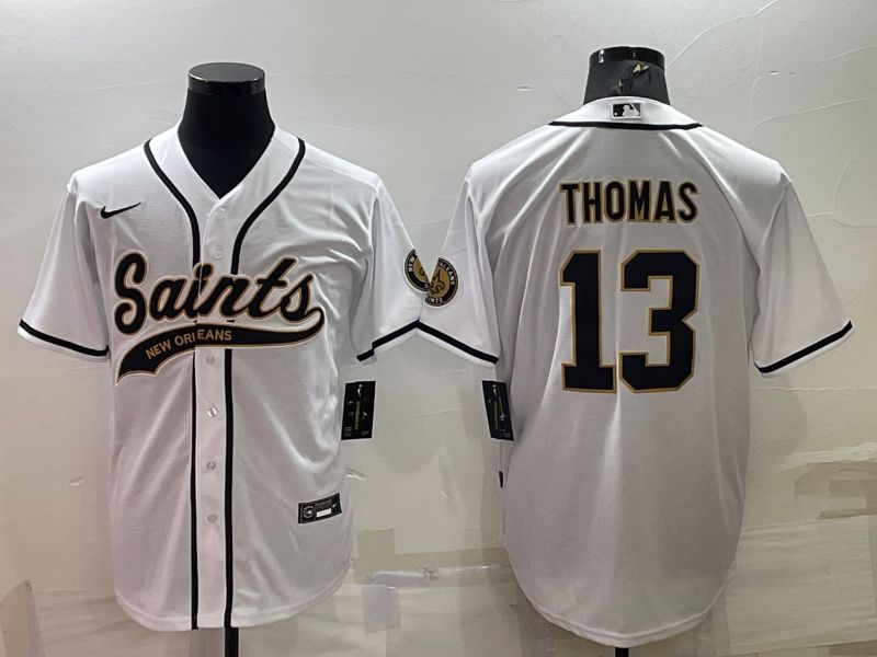 Men New Orleans Saints 13 Thomsa White 2022 Nike Co branded NFL Jerseys